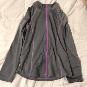 Grey and Purple Women’s Quarter Zip - NEVER WORN!!